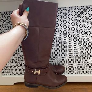 Tommy Hilfiger Brown Leather Boots